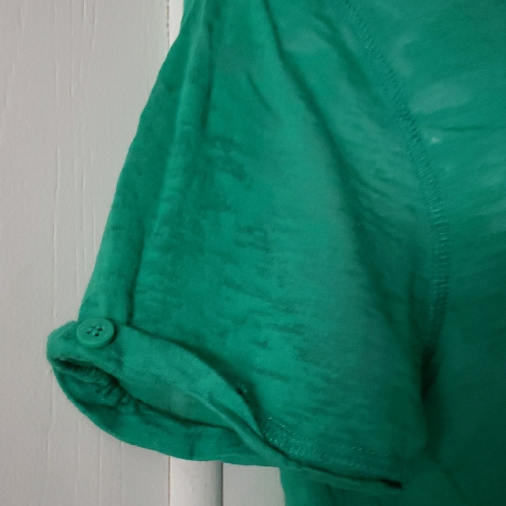 Green burnout top by Calvin Klein - Picture 3 of 5